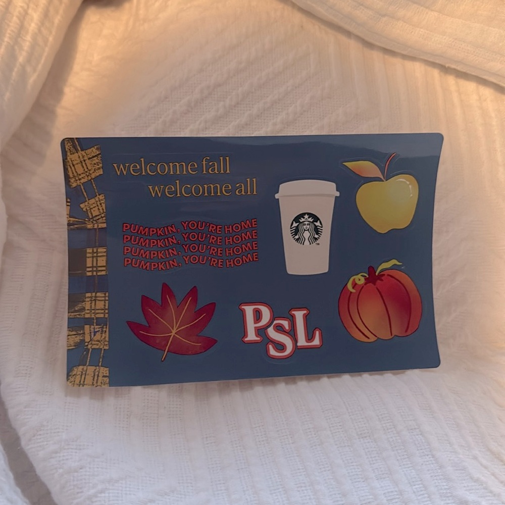 Starbucks stickers for fall